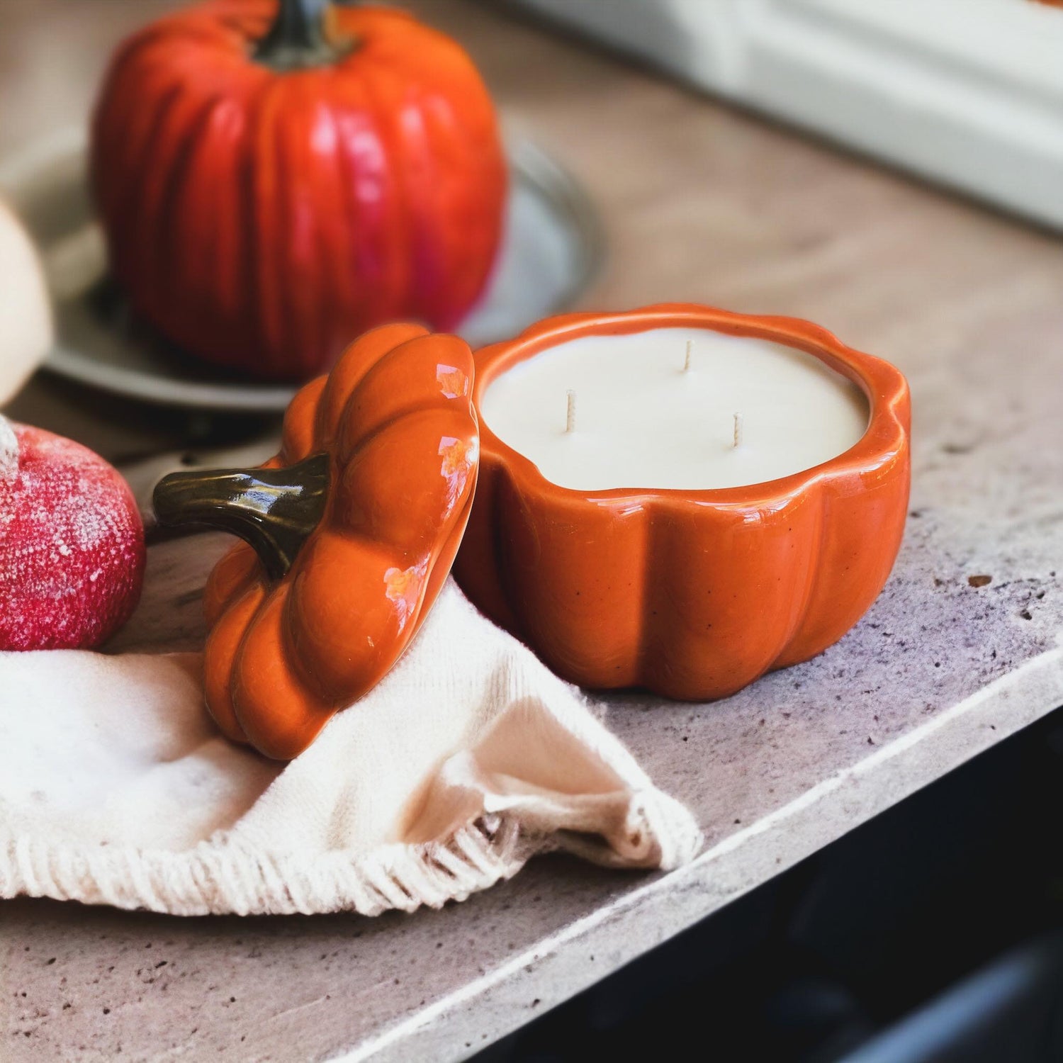 pumpkin candle