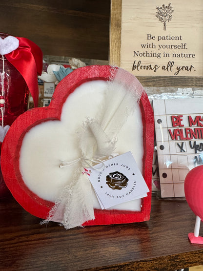 Wood Heart Bowls | Vday