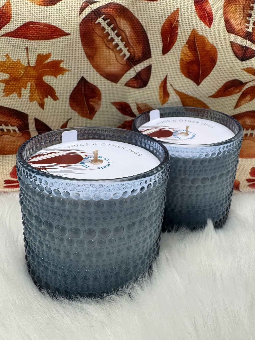 11oz Game Day Hobnail Glass Candle