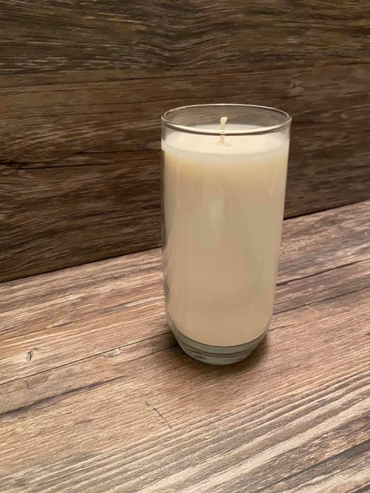 Clear Tall Glass | 100% Soy Wax
