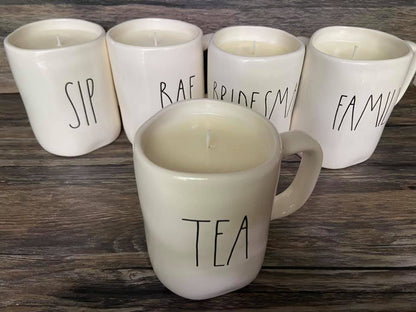 SALE | Rae Dunn Mug Candles | 100% Soy Wax