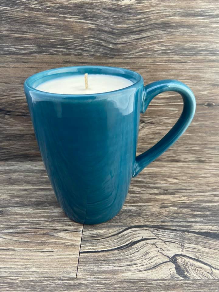 Blue Mug Candle | 100% Soy Wax