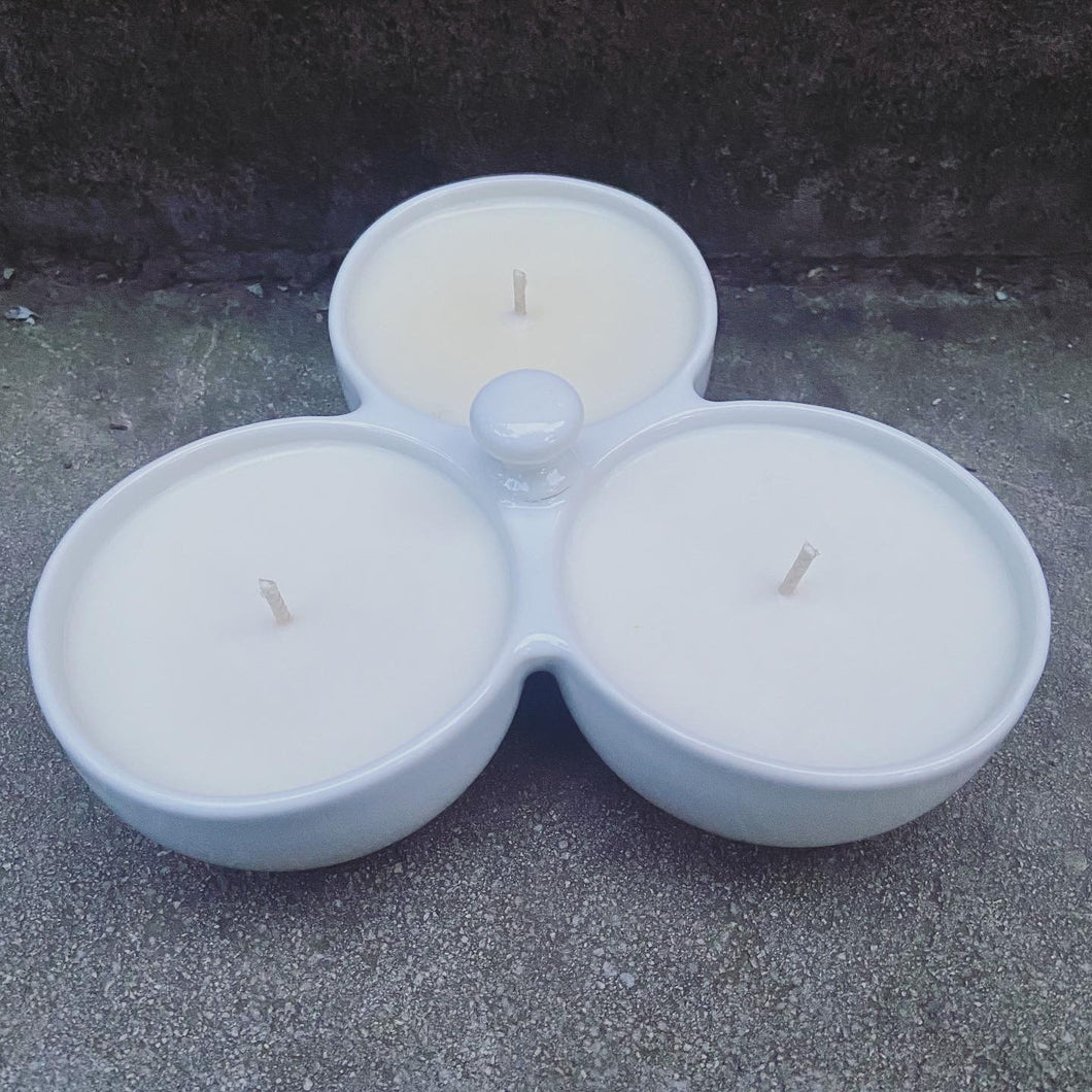 3 bowl / 3 Fall scent candle